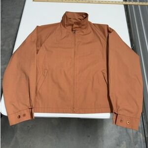 Vintage 70s Harrington Jacket Mens Classic Zip Up Bomber Style Casual Outerwear